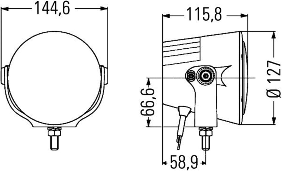 HELLA - LED-Fernscheinwerfer - Luminator X LED - E4 0417/ECE-R112 - 12/24V - 1F0 012 206-001 mit Ver