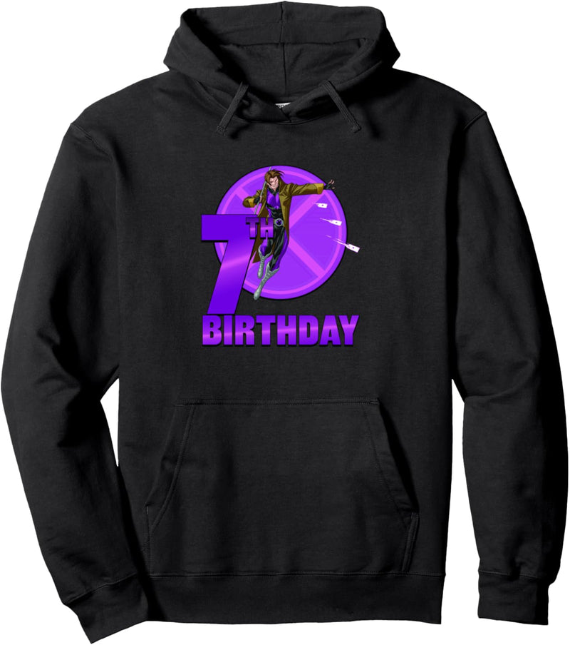 Marvel X-Men Gambit 7th Birthday Badge Pullover Hoodie