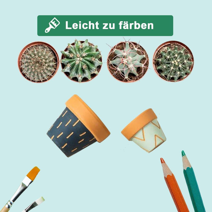 vensovo 48 Stück winzige Terrakotta-Töpfe – 5,1 cm kleine Mini-Ton-Töpfe mit Entwässerungslöchern, B