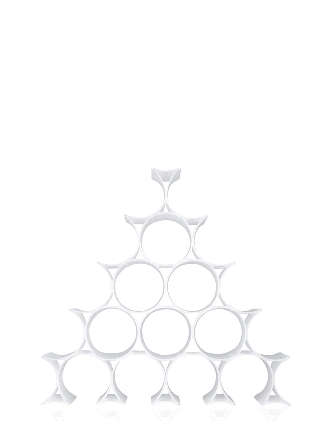 Kartell Infinity Flaschenregal, Plastik, opalino, 14.5 x 9.5 x 5.7 cm Bianco, Bianco