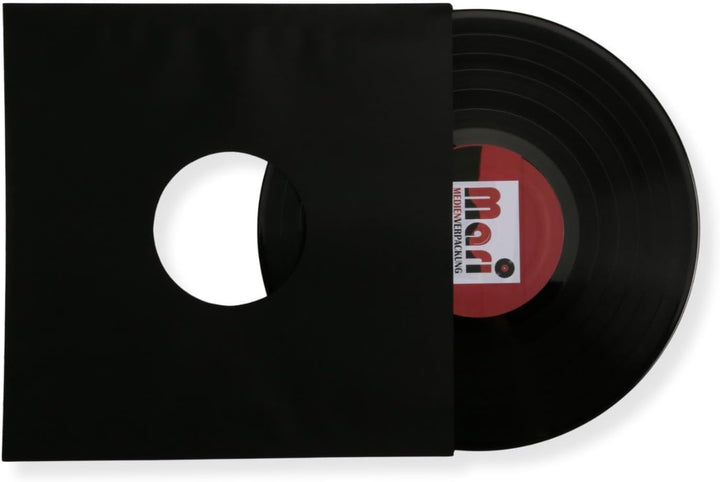 50 St. 12 Zoll LP Premium Innenhüllen anthrazit/schwarz Maxi Single Vinyl Schallplatten ungefüttert