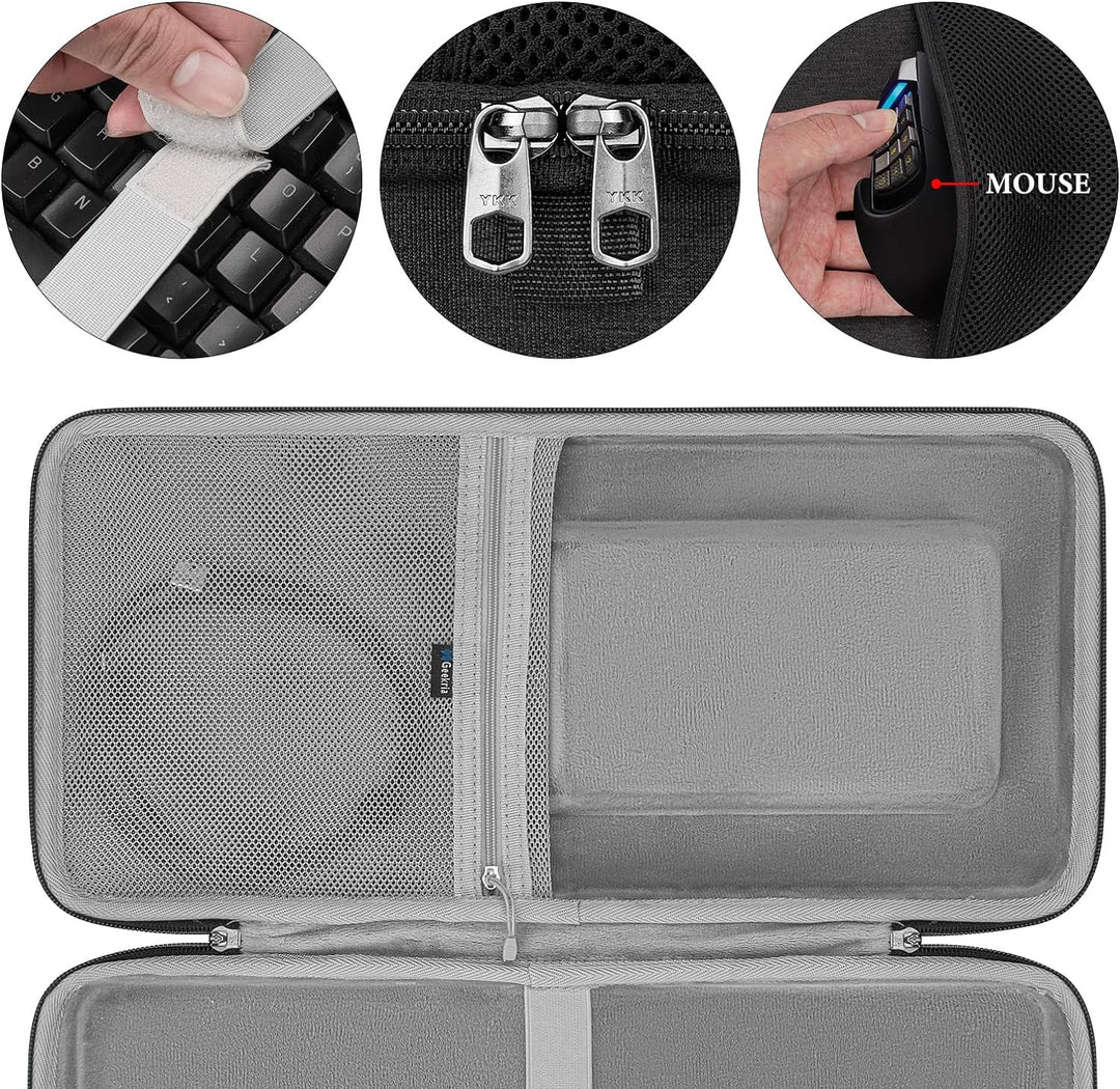 GEEKRIA Tenkeyless TKL Tastaturhülle, Hartschalen-Reisetasche für 80% 87-Tasten-Computer, mechanisch