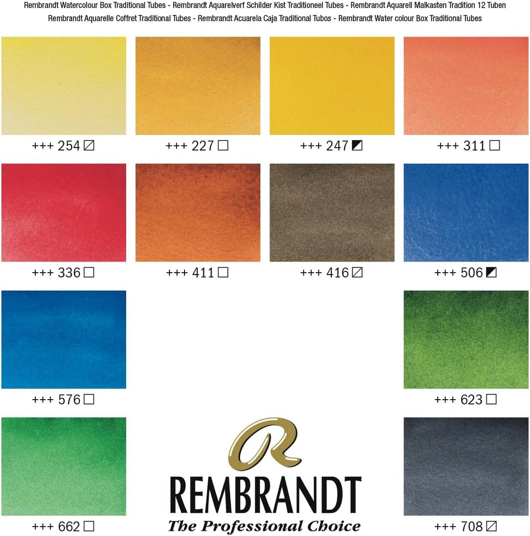 Rembrandt Aquarell: Set: traditionelle Tubes