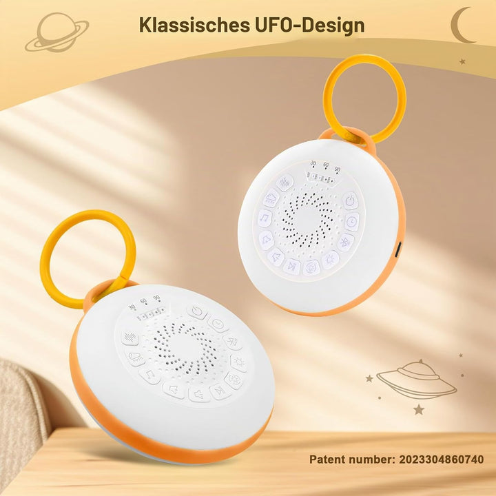 White Noise Machine Baby, Weisses Rauschen Gerät mit Nachtlicht, 28 Beruhigende Schlaflieder &amp; Natur