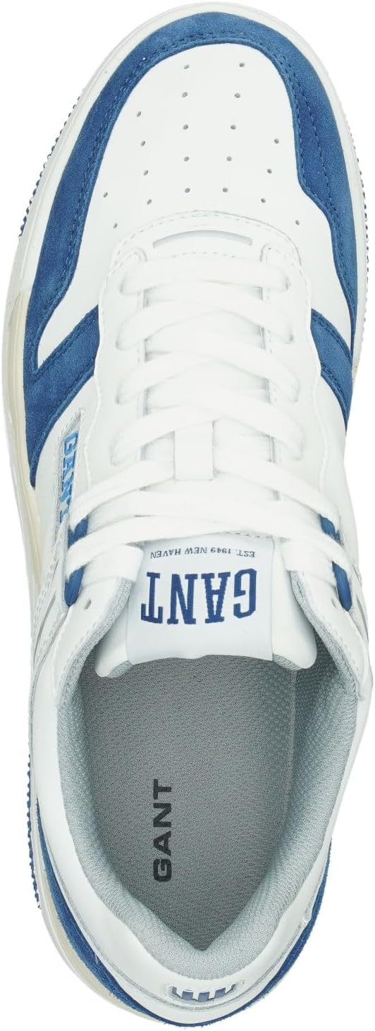 GANT Herren BrookpalSneaker 45 EU White Blue, 45 EU White Blue