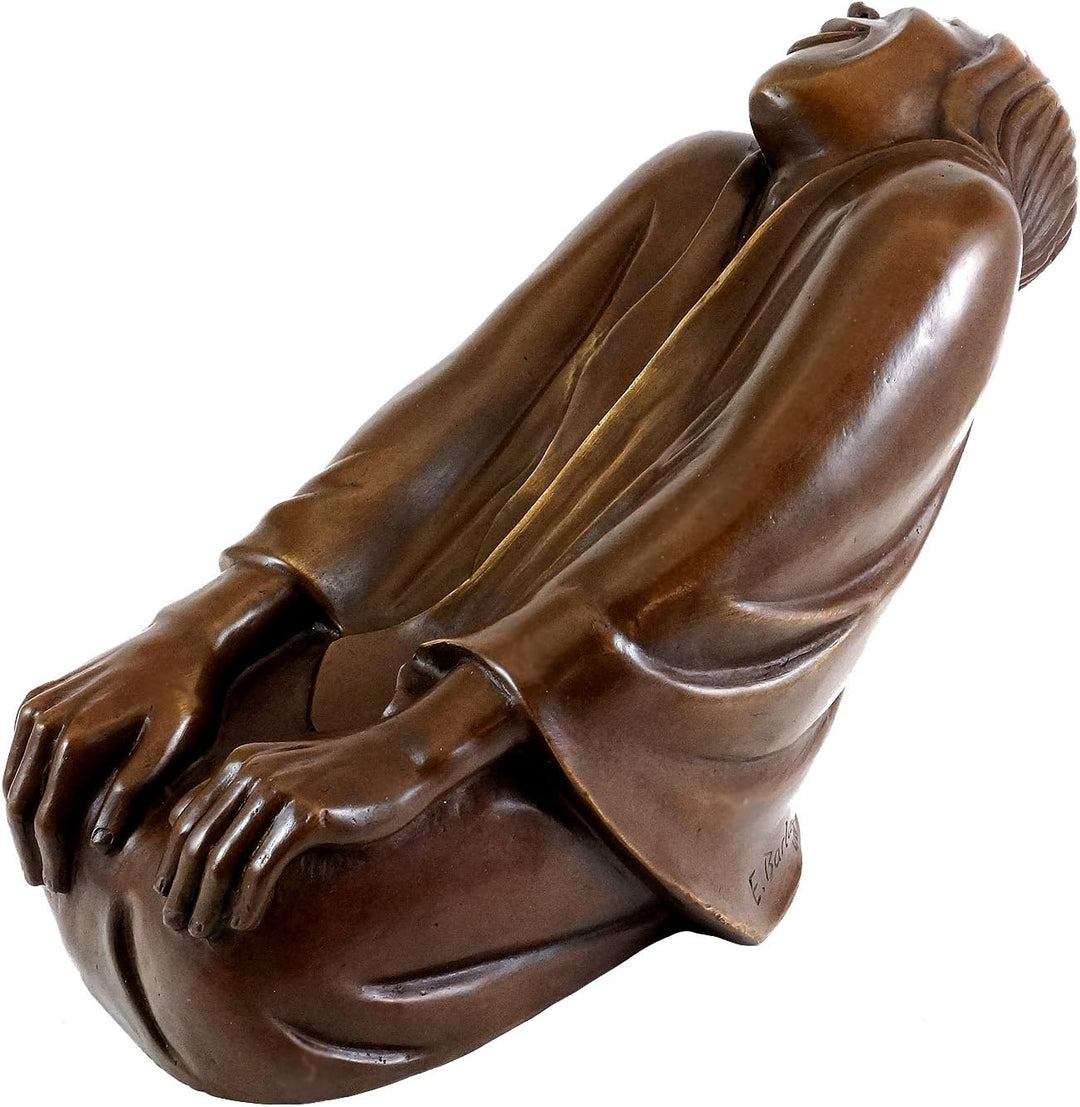 Kunst & Ambiente - Bronzefigur - Lachende Alte (1937) - Ernst Barlach Skulptur - Limitierte Edition