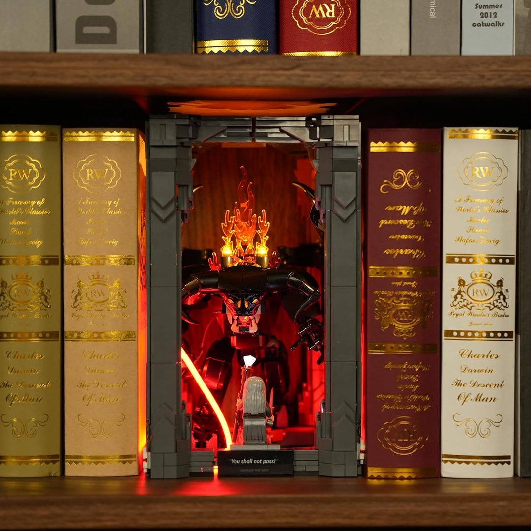 BRIKSMAX Licht für Lego Der Herr der Ringe: Balrog Bücherstütze 10367 - Compatible with Icons Bauste