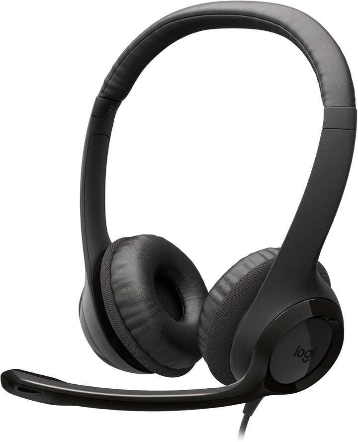 Logitech H390 kabelgebundenes Headset für PC/Notebook, Stereo-Kopfhörer mit Mikrofon mit Geräuschunt