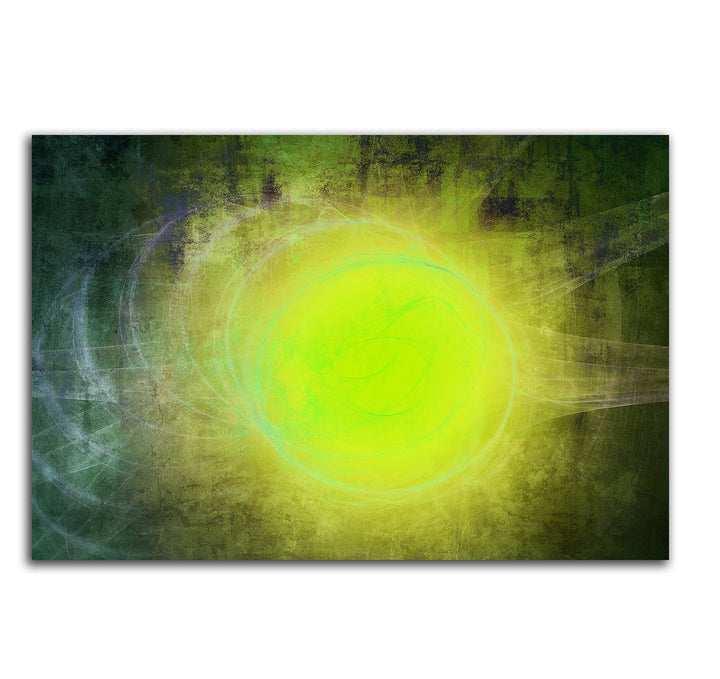 Paul Sinus Art 60x80cm Abstrakt044_Leinwandbild Grüne Invasion Abstrakte Kunst Kunstdruck auf Leinwa