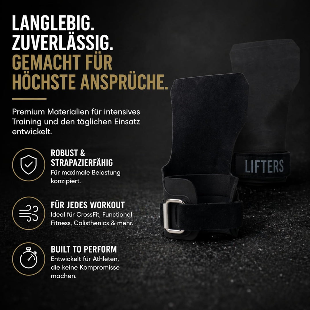 Lifters Hand Grips Elite Series – Starker Grip ohne Chalk – CrossFit & Functional Fitness Griffpolst