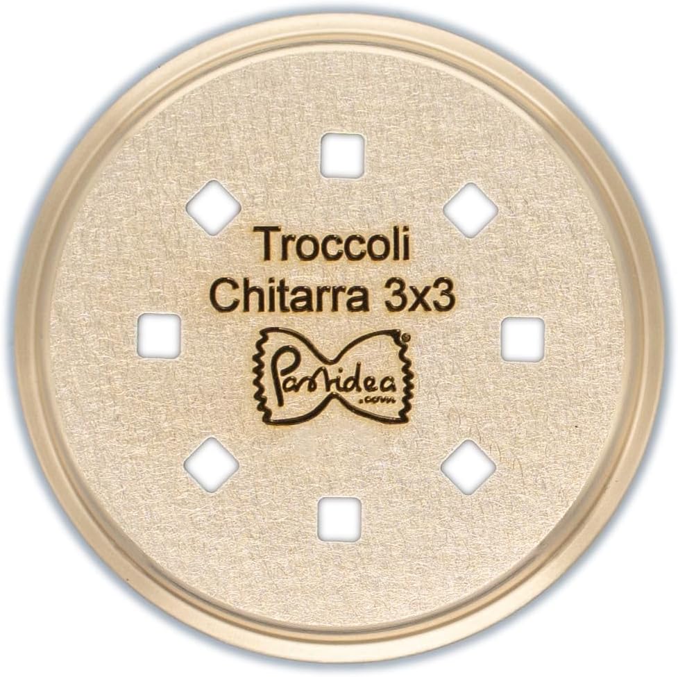 Pastidea - Matrize Zubehör Troccoli/Spaghetti Quadri alla Chitarra 3x3mm kompatibel mit Kenwood Past