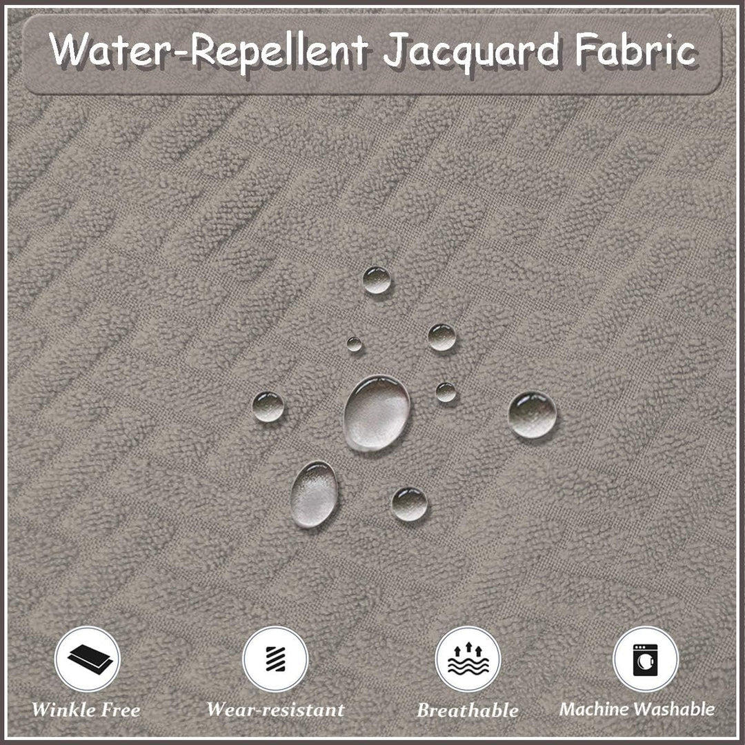 KELUINA Stretch wasserdichte Jacquard mit langem Gitter Esszimmer Stuhlhussen Home Decor, Stuhlhusse