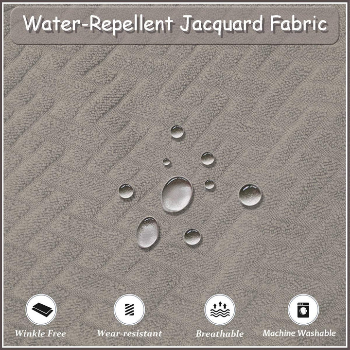 KELUINA Stretch wasserdichte Jacquard mit langem Gitter Esszimmer Stuhlhussen Home Decor, Stuhlhusse