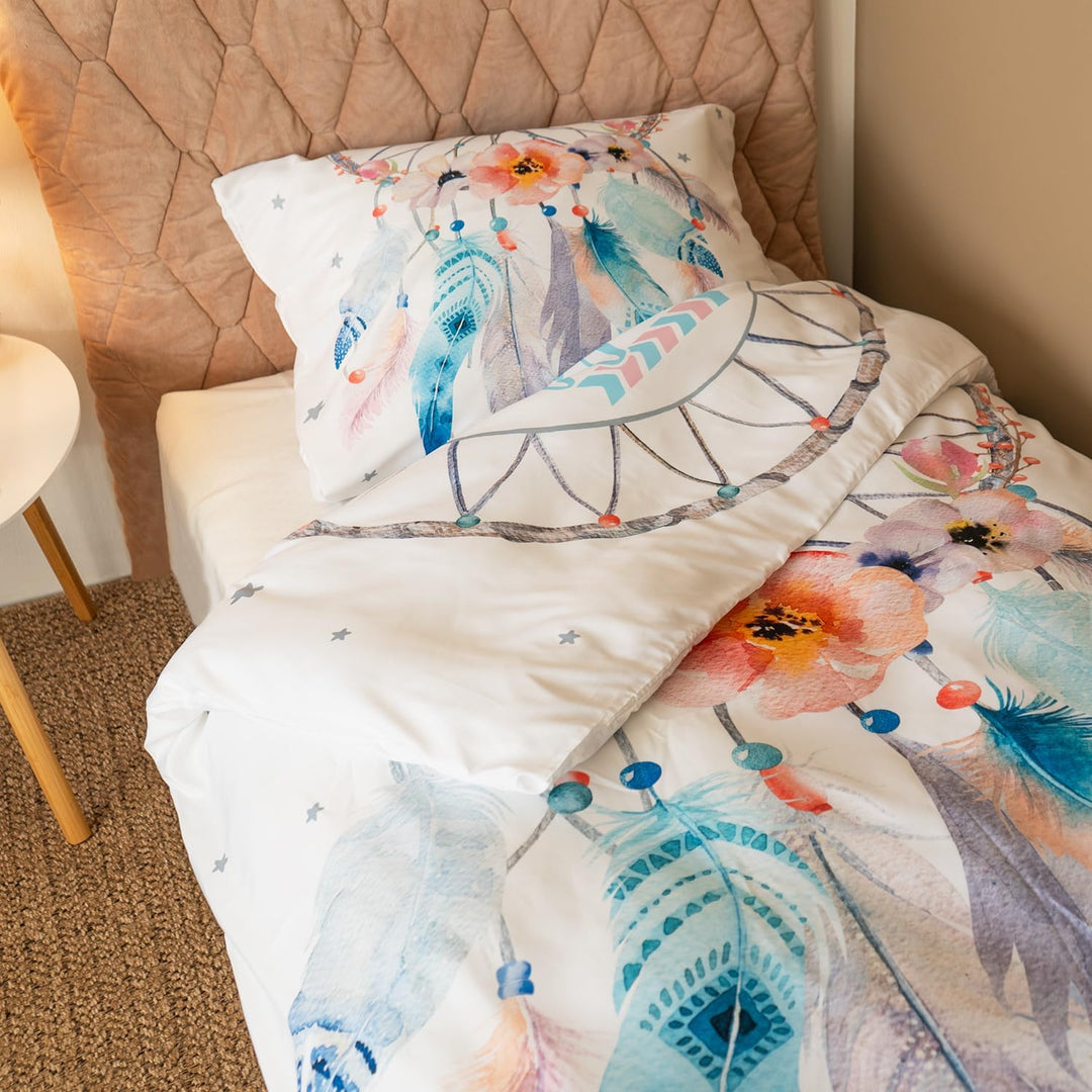GRUSS &amp; CO Motiv Traumfänger | 135 cm x 200 cm | Kissen 80 cm x 80 cm | Microfaser, Reissverschluss