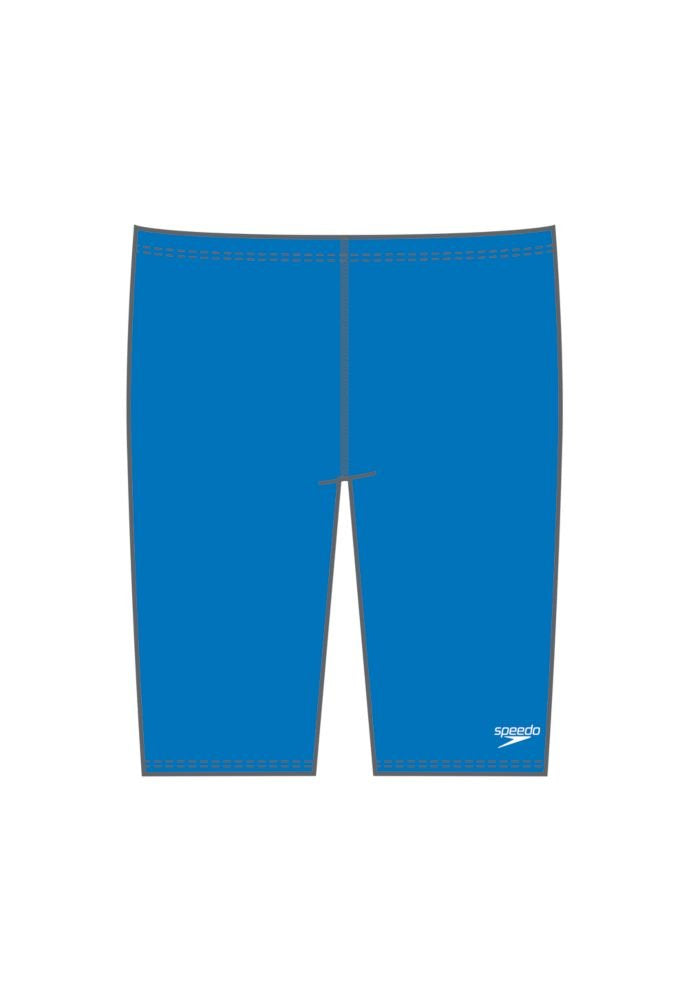 Speedo Men's Powerflex Eco Solid Jammer Swimsuit Short 34 New Sapphire, 34 New Sapphire