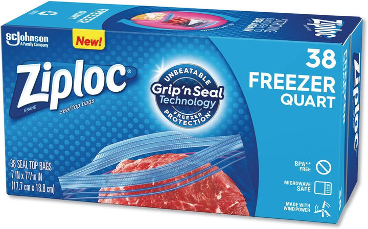 Ziploc Gefrierbeutel, 40 St ck (9 St ck) Quart, 40-Count, Quart, 40-Count
