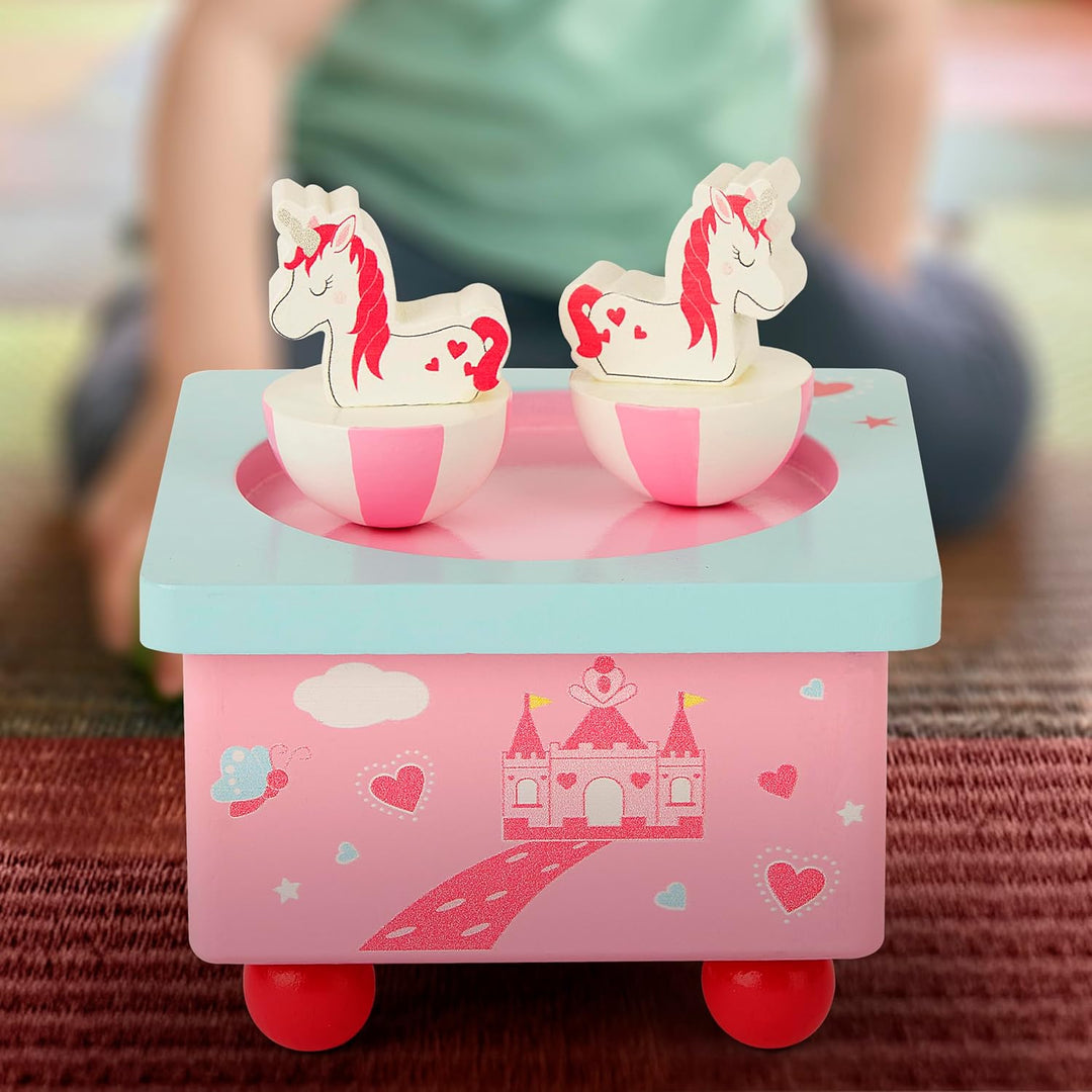 Mousehouse Gifts - Kinder Einhorn-Spieldose aus Holz - für Mädchen