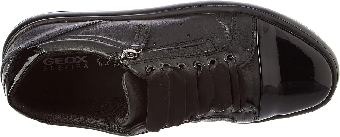 Geox Damen D Leelu' Sneaker, 36 EU Schwarz