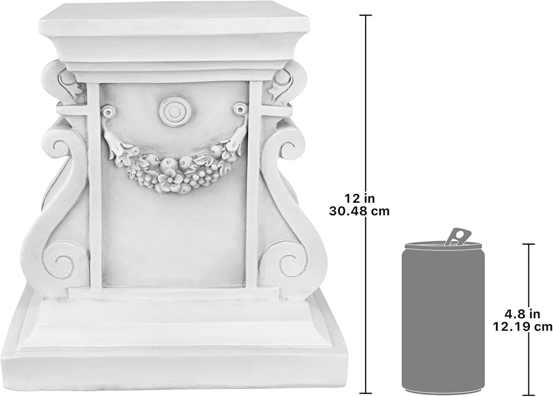 Design Toscano Klassische Statue Gartensockel Basisheber, 30,5 cm Medium, Medium
