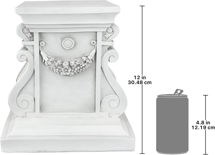 Design Toscano Klassische Statue Gartensockel Basisheber, 30,5 cm Medium, Medium