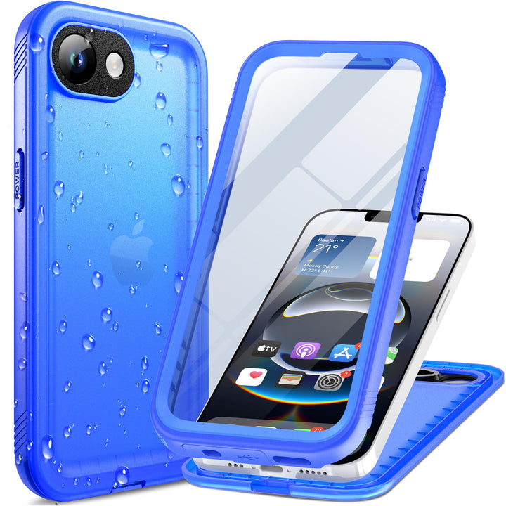 Cozycase TOP Militärschutz für iPhone 16e 17e wasserdichte 360 Grad Hülle - 2m Sturzfest Panzerhülle