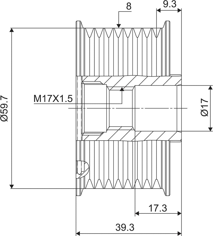 VALEO Generatorfreilauf 588053