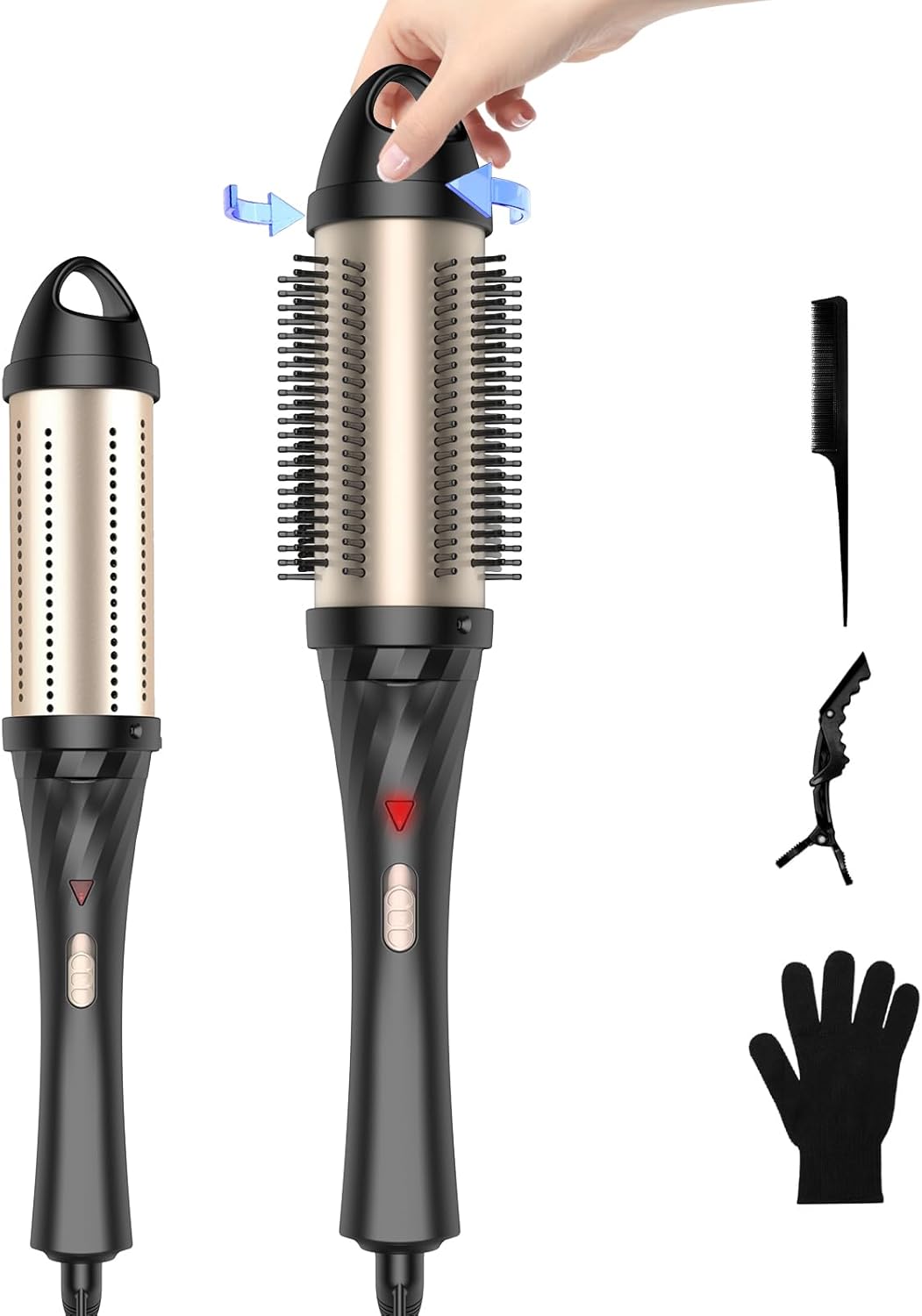 Hot Brush Rundbürste,Thermal Brush,45 mm Thermo Brush, 3 in 1 Stylingbürsten mit Lockenbürste, Hot b