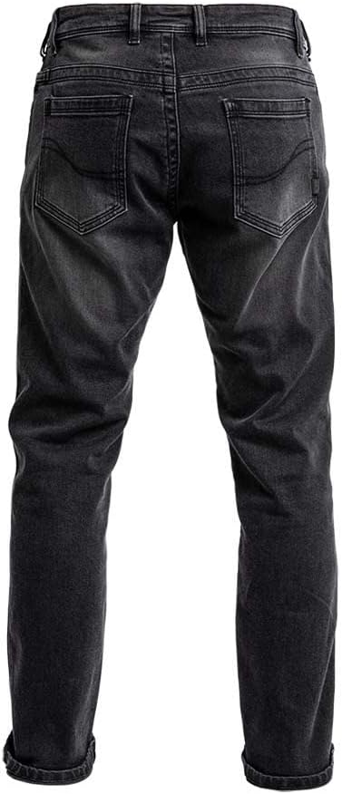 John Doe Taylor Monolayer XTM Motorrad Jeans Stretch Atmungsaktiv mit Protektoren 31W / 32L Schwarz,