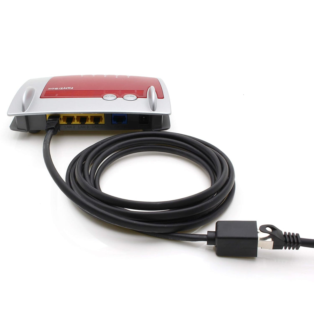 1aTTack.de 618180 CAT7 Cat.7 Verlängerung Adapter - 1m - Ethernetkabel Lankabel Netzwerkkabel 10 Gb/
