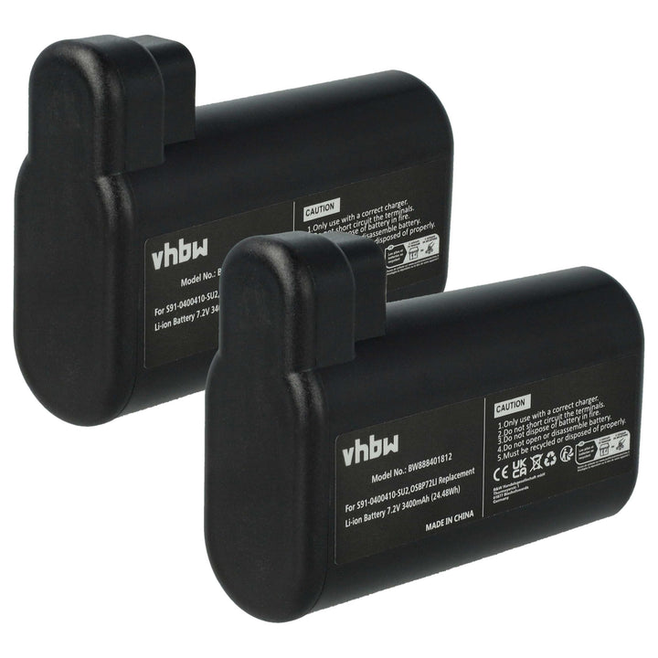 vhbw 2X Akku kompatibel mit AEG Electrolux Osiris | RX8, RX7-1-TM, 900277487, RX8-1-4SWN, 900277485