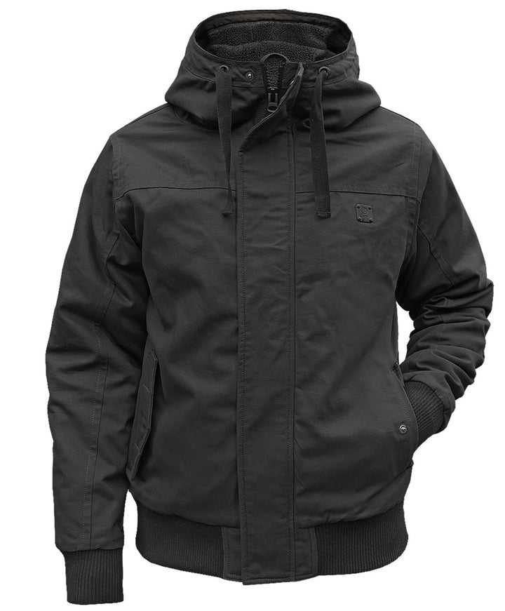 Brandit Winterjacke Grizzly mit Futter Hooded Parka S Schwarz, S Schwarz