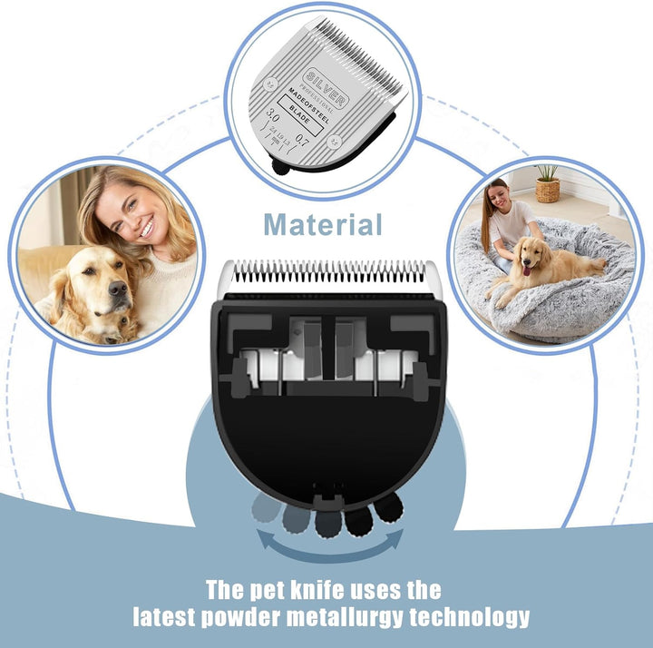 5-in-1-Ersatzklingen, kompatibel mit Wahl Bravura Clipper Chromado, Creativa, Figura Hunde-Schermasc