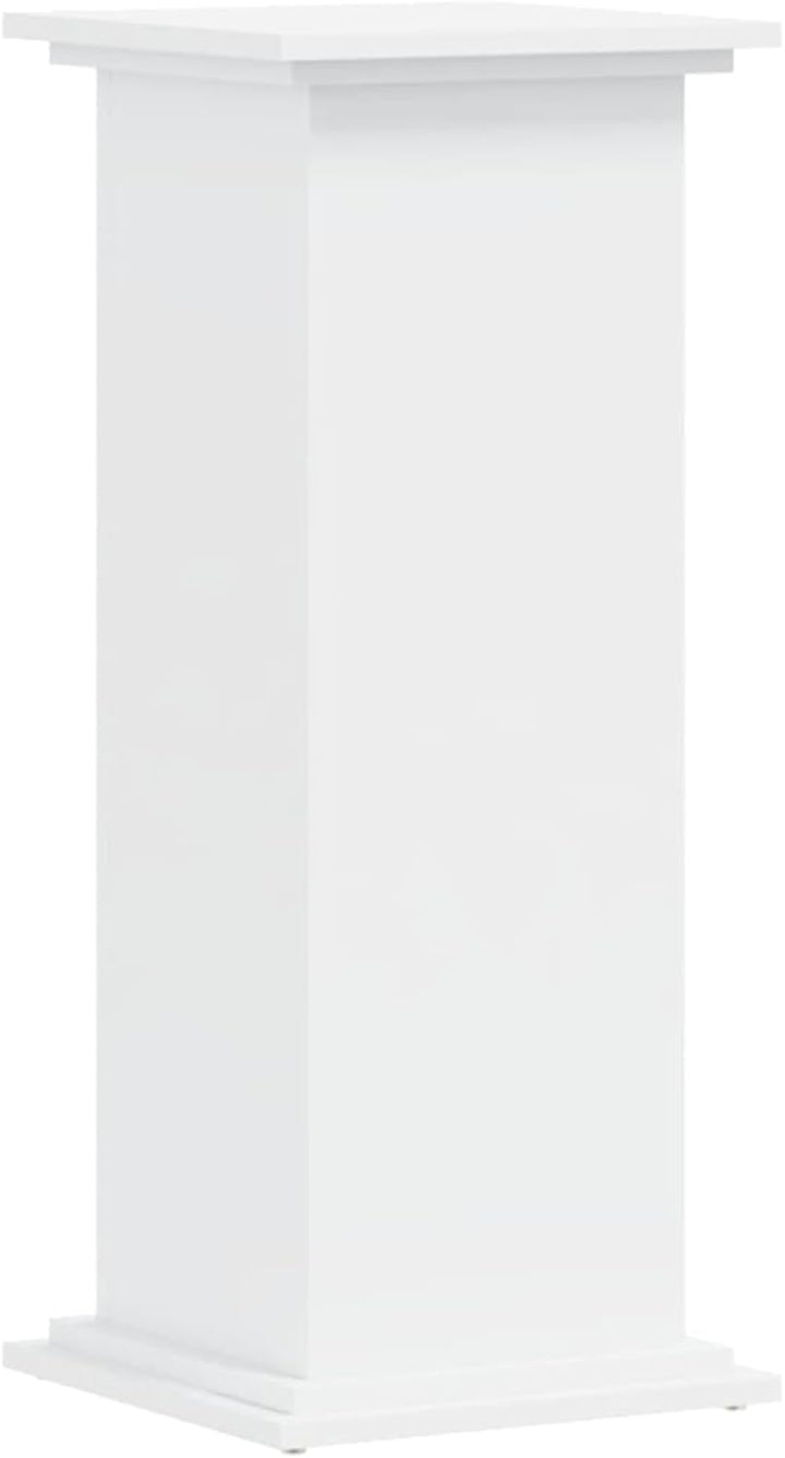 Gecheer Pflanzenständer Weiss langlebig robust Holzwerkstoff für Inneneinrichtung 33 x 33 x 80 cm We