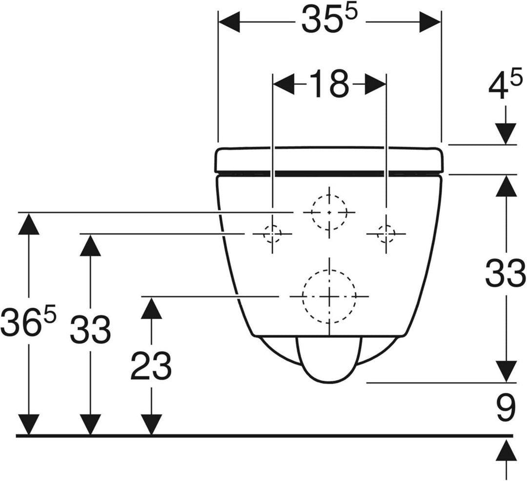 Geberit iCon Pack Wand-WC 35,5x53x37,5 cm Rimfree Weiss Weiss 35.5x53x37.5 cm, Weiss 35.5x53x37.5 cm
