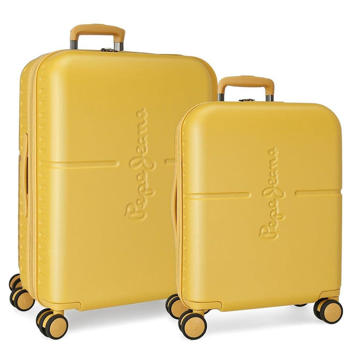 Pepe Jeans Highlight Koffer-Set, 48 x 70 x 28 cm, gelb, 48x70x28 cms, Kofferset Kofferset Ocker, Kof