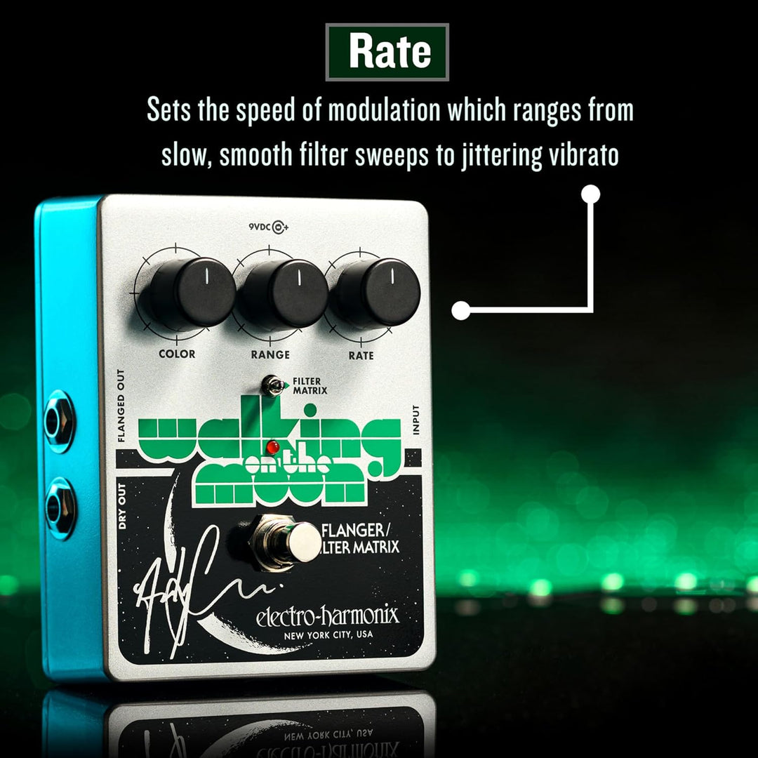 Electro Harmonix Walking on the Moon Andy Summers Sign. Flanger