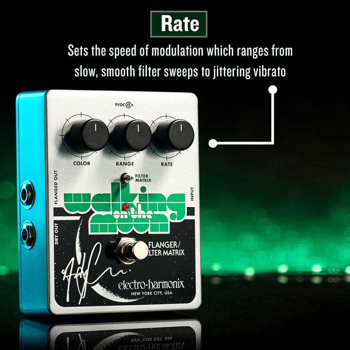 Electro Harmonix Walking on the Moon Andy Summers Sign. Flanger