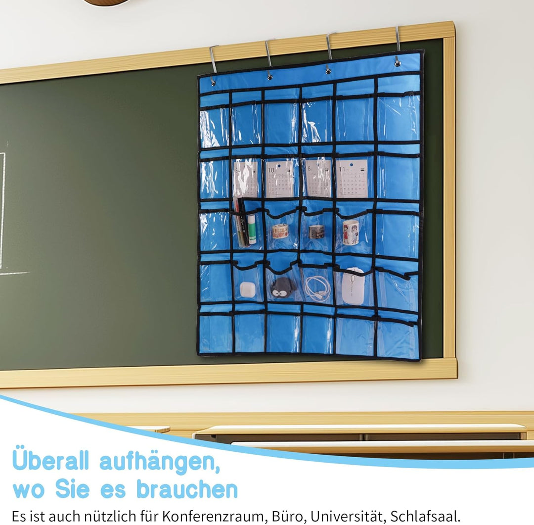 30 klare Taschen Aufbewahrungstasche Für Klassenzimmer,Handygarage Schule,Handy Aufbewahrungsbox,Han