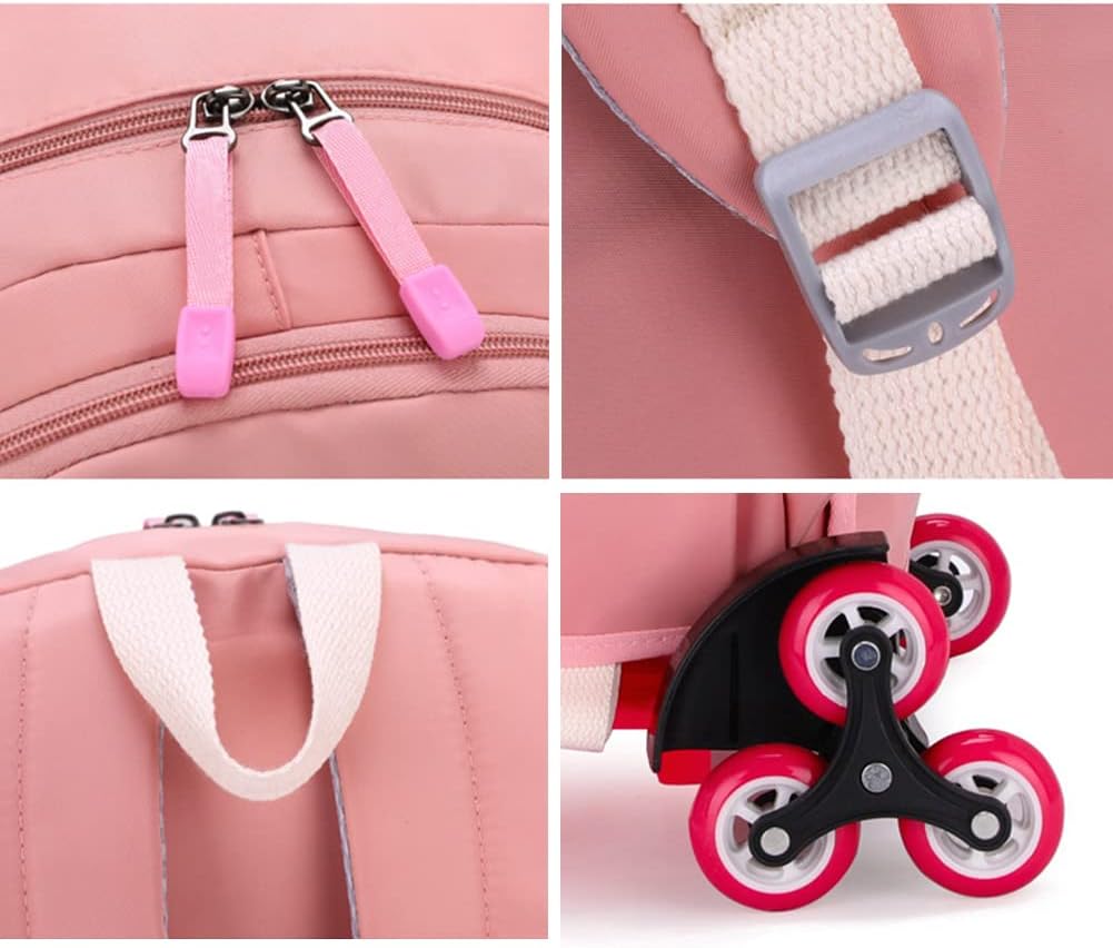 Trolley Schultaschen Rucksack Kinder Rollen Schultasche Trolley Tasche Schulrucksack mit Rädern für