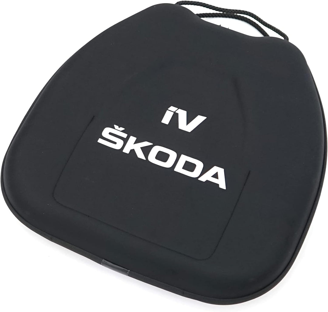 Skoda 000087317BQ Tasche Ladekabel Aufbewahrungstasche Ladekabeltasche, mit iV Logo, Schwarz
