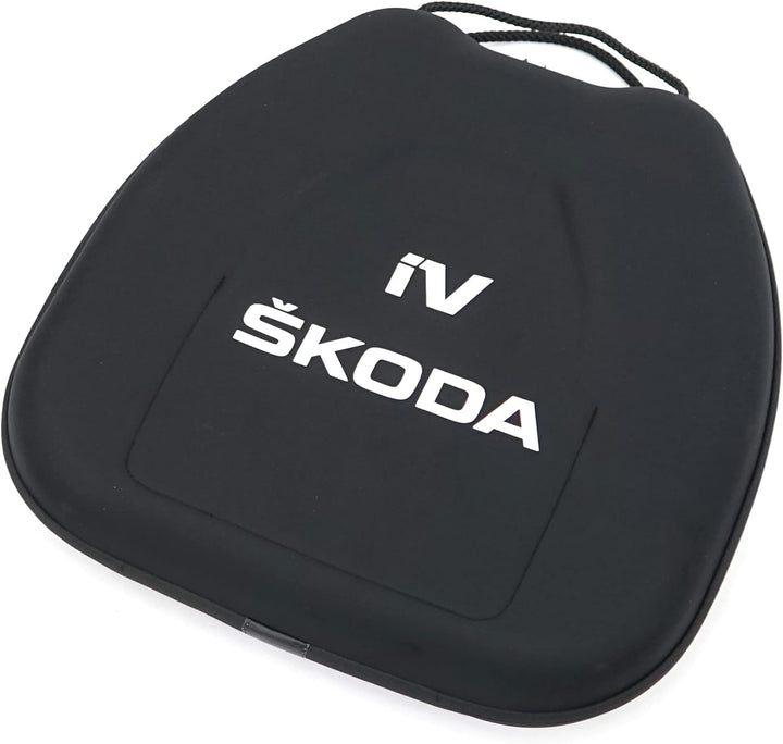 Skoda 000087317BQ Tasche Ladekabel Aufbewahrungstasche Ladekabeltasche, mit iV Logo, Schwarz