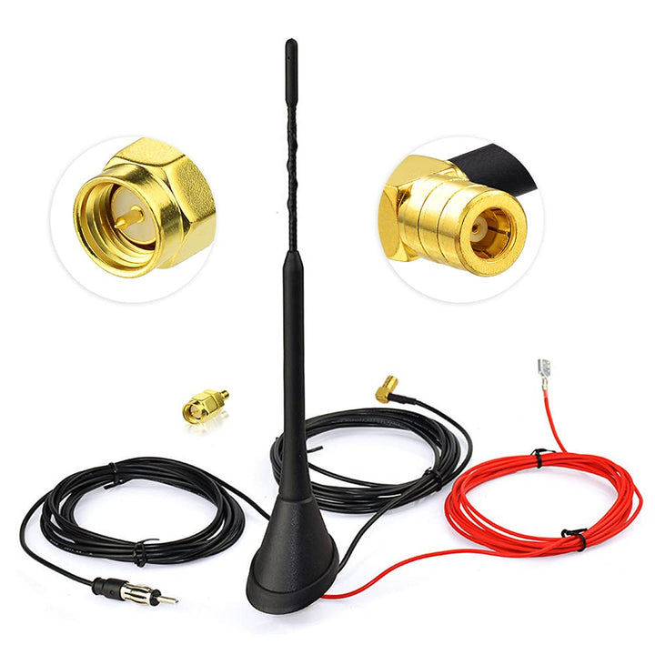 Eightwood Aktive DAB/DAB+ Antenne Auto Digital Radio FM/AM Kombi Dachantenne Autoantenne mit Verstär