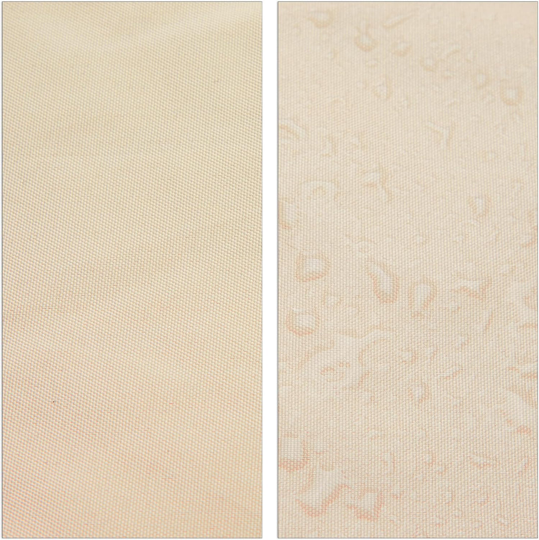 Relaxdays Sonnensegel rechteckig, 3,5 x 4,5 m, wasserabweisend, UV-beständig, mit Spannseilen, Terra