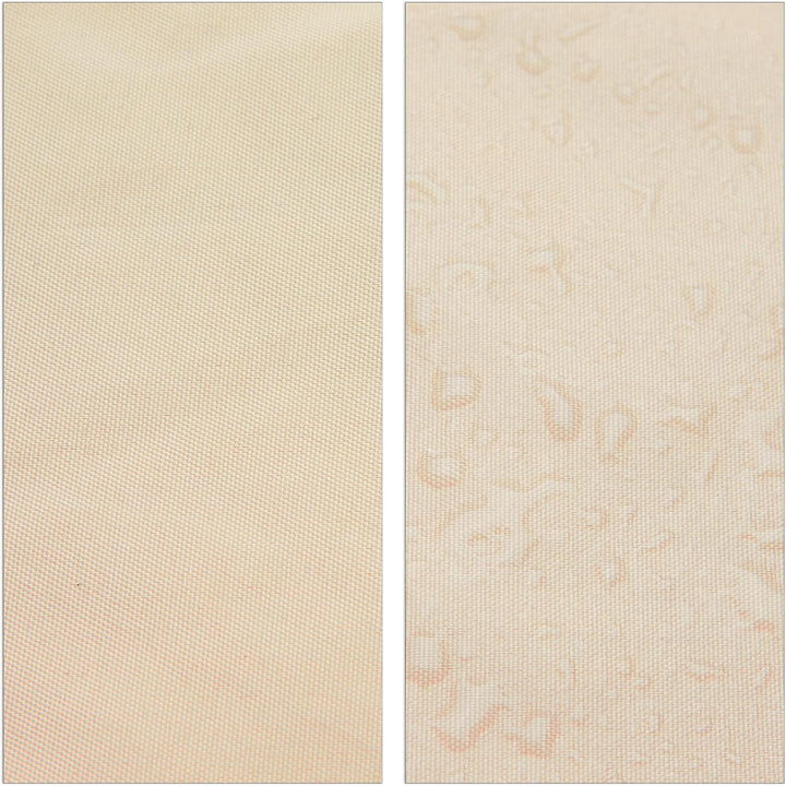 Relaxdays Sonnensegel rechteckig, 3,5 x 4,5 m, wasserabweisend, UV-beständig, mit Spannseilen, Terra