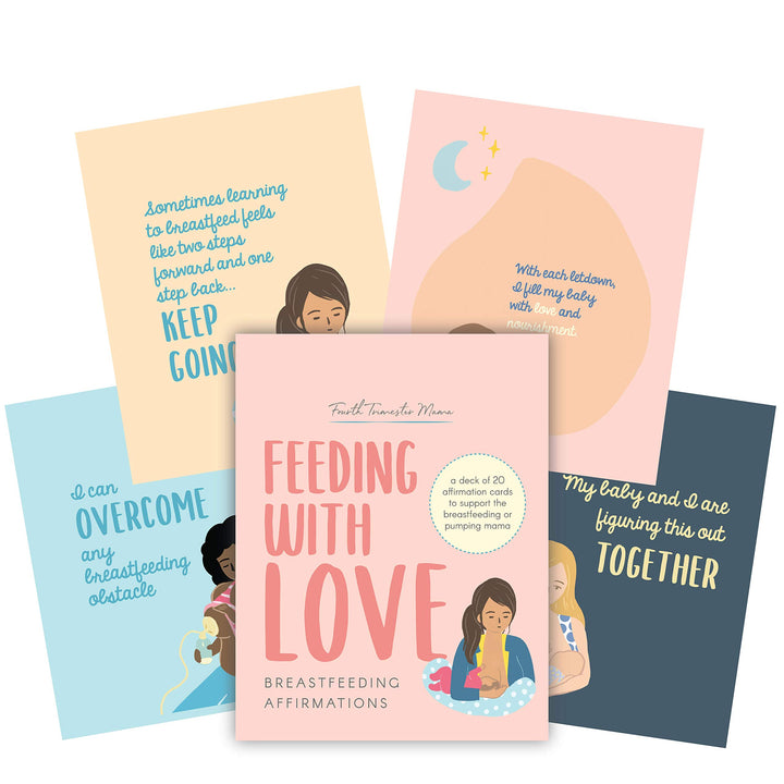 Still-Affirmationen: Ein Deck mit 20 unterstützenden Affirmationskarten für stillende und pumpende M