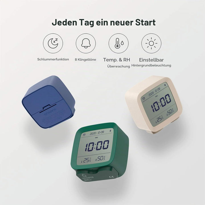 qingping Bluetooth Wecker, Funktioniert mit Mi Home (Alle Einstellungen nach App), Digitaler Smart W