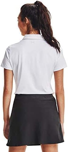 Under Armour Damen Zinger Short Sleeve Golf Polo Short-Sleeve Polos, White-metallic Silver