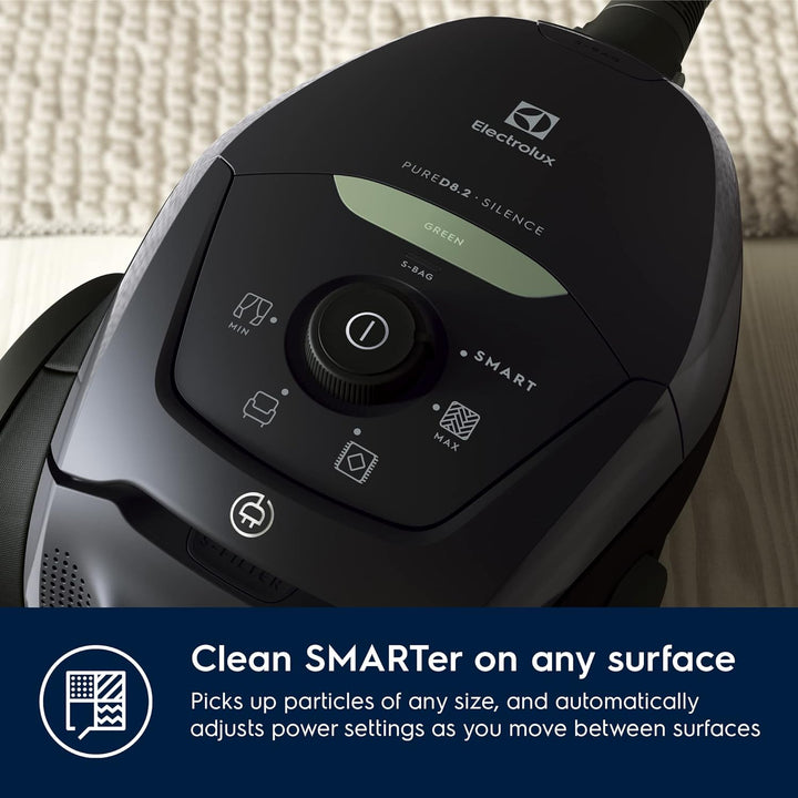 Electrolux PD82-GREEN Staubsauger mit Beutel, Leistung max. 600W, AeroPro Saugsystem, 2 Bürsten, 3in