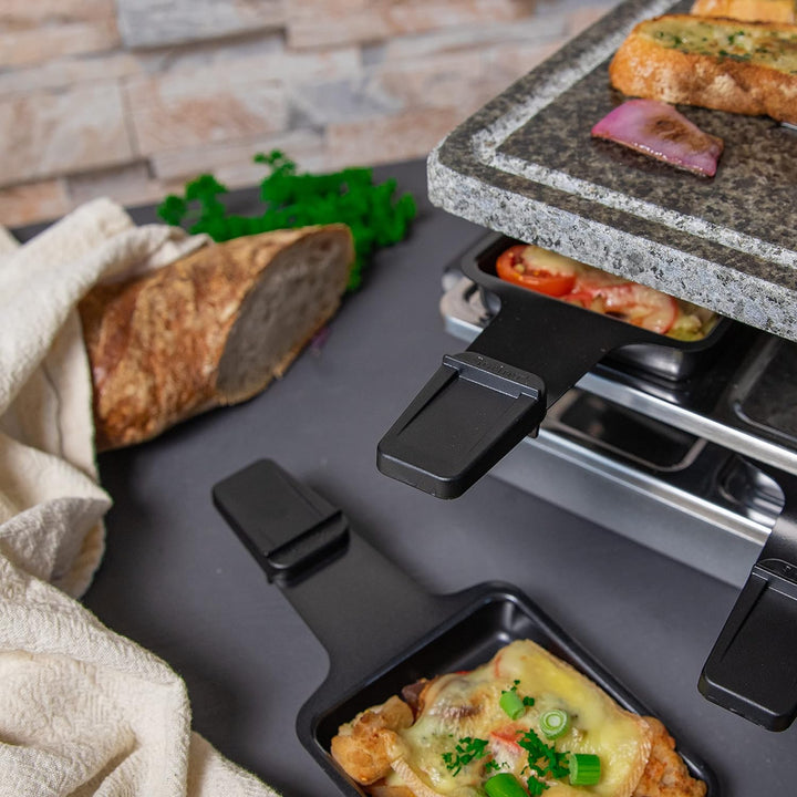 Spring Raclette mit Alugrillplatte-KP3267410001 Raclette mit Granitstein Grau one