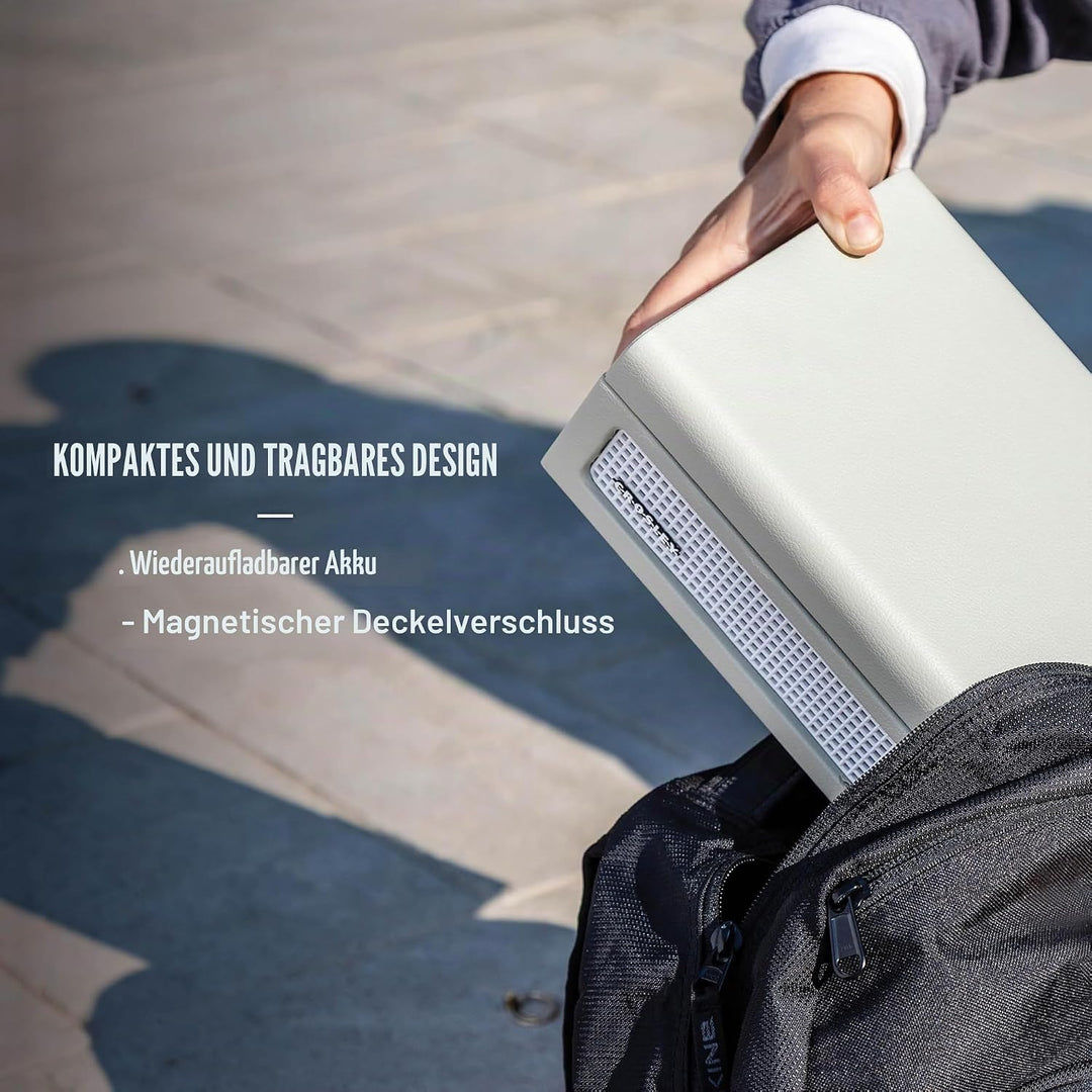 Crosley Voyager Tragbarer CD-Player mit Bluetooth, eingebauten Stereo-Lautsprechern & FM-Radio – Wie